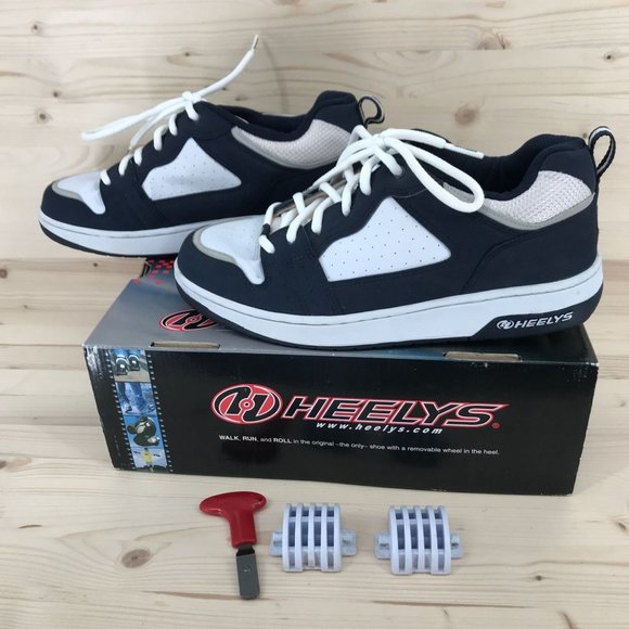 Heelys Other - Heelys Mens 11 Vapor, Tool and Plugs, Navy White Light Gray Skate Shoes